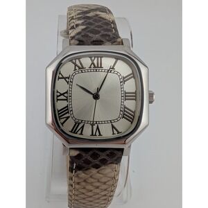 Silpada Snake it Happen Watch Women 26mm Silver Case T3271- New Battery